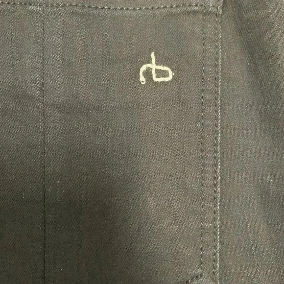 Rag & Bone women’s jodhpur skinny jeans leggings midnight size 28 leather inset - Picture 7 of 9